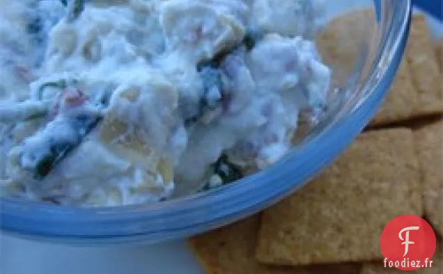 Trempette au Bacon, aux Épinards et aux Artichauts Super simple