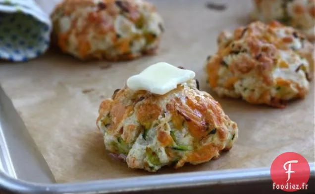 Biscuits Cheddar aux Courgettes
