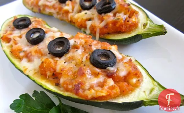 Bateaux à Pizza aux Courgettes