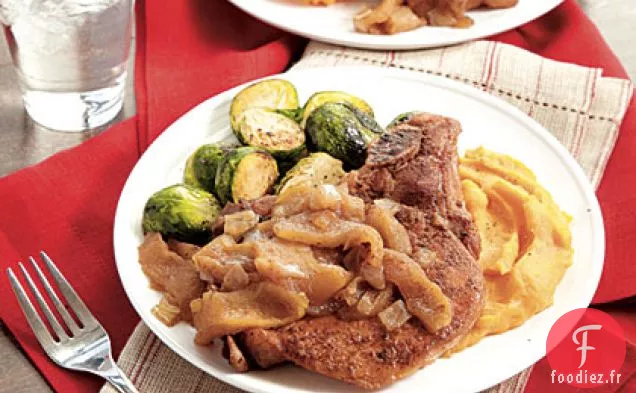 Côtelettes de Porc aux Pommes Épicées