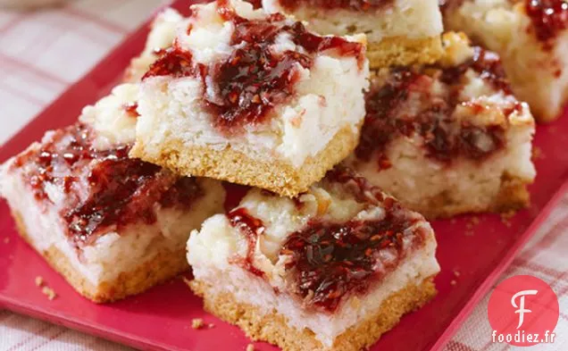 Barres de Noix de Coco aux Framboises