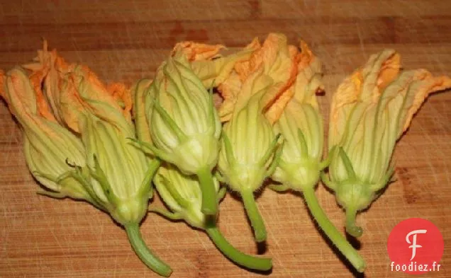 Risotto De Courgettes Aux Fleurs De Courge Farcies