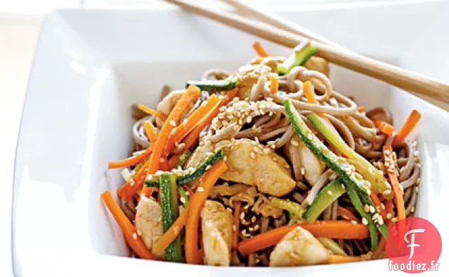 Nouilles Soba au Poulet et aux Légumes