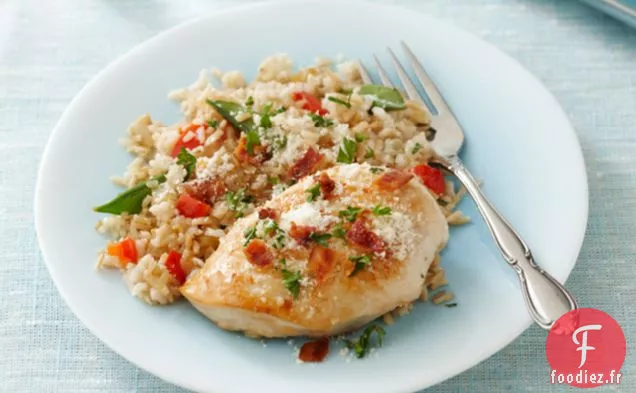 Poulet Étouffé au Riz Brun