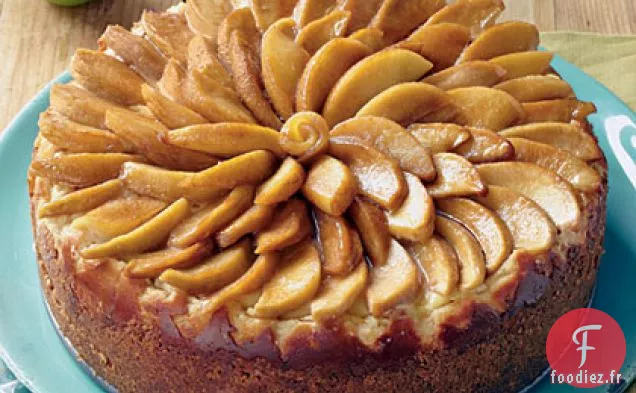 Gâteau au Fromage Caramel-Pomme