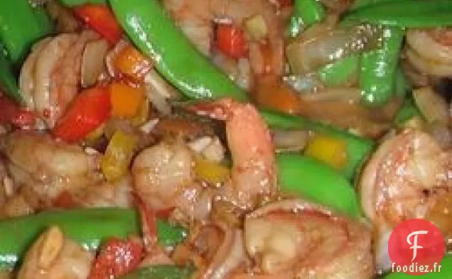 Bol de Riz Aux Crevettes Asiatiques