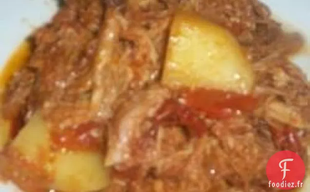 Porc Chili Rojo (Porc Effiloché avec Sauce Chili Rouge)