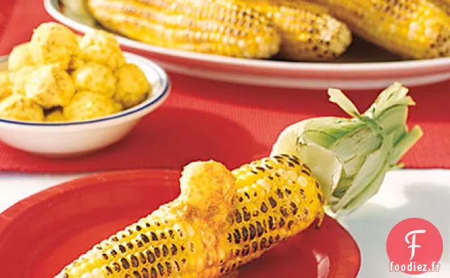 Maïs grillé en épi