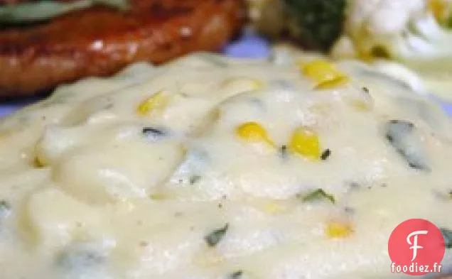 Polenta Crémeuse au Maïs Rôti et Sauge Fraîche