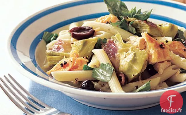 Pâtes au Poulet et aux Artichauts