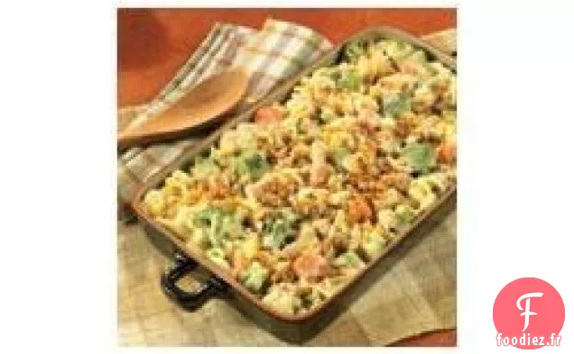 Casserole de Pâtes au Poulet et Légumes