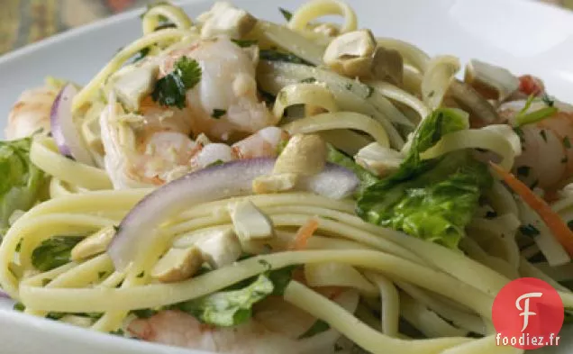 Salade de Crevettes Thaïlandaises avec Vinaigrette Aigre-Épicée