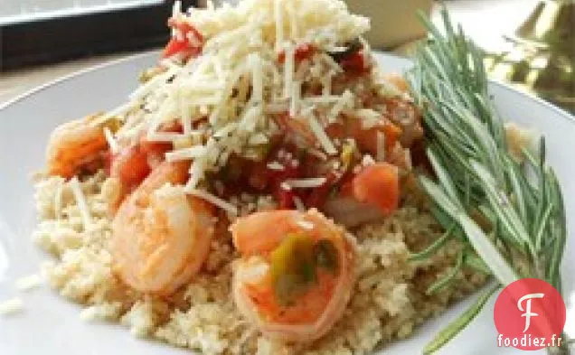 Crevettes aux Tomates et Fromage Feta