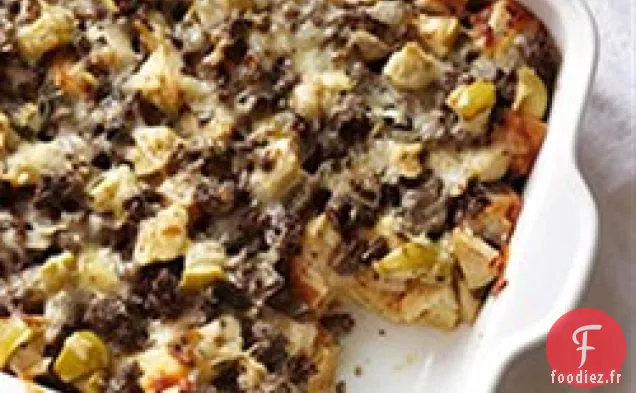 Strate de Saucisse de Bison, Pomme et Sauge