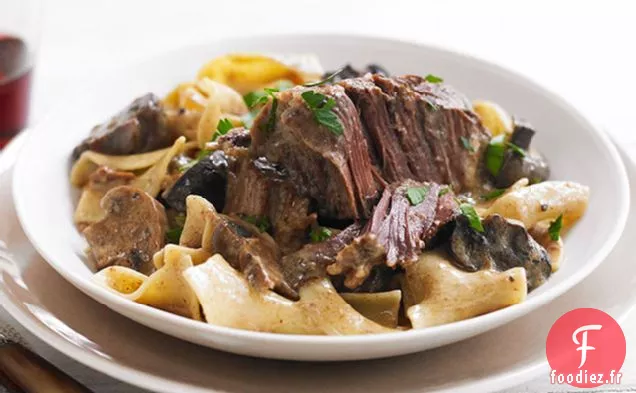 Stroganoff à Côtes Courtes à la Mijoteuse