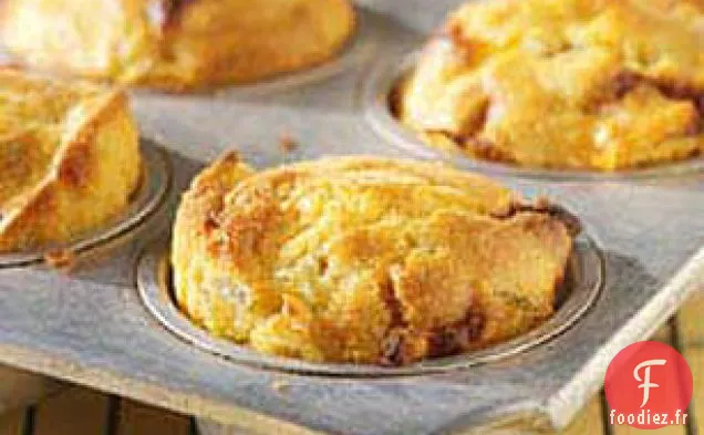 Muffins au Fromage Chili - Pain de Maïs