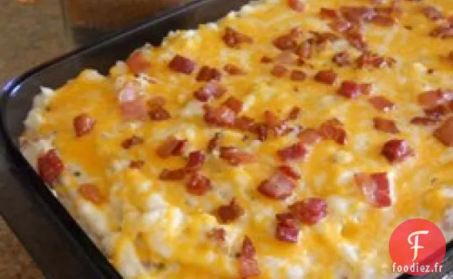 Casserole De Pommes De Terre Au Four Deux Fois Avec Du Bacon