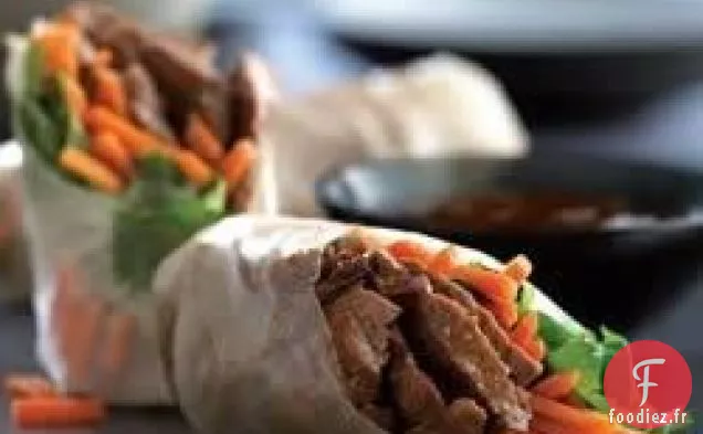 Rouleaux de Printemps de Boeuf aux Carottes et à la Coriandre