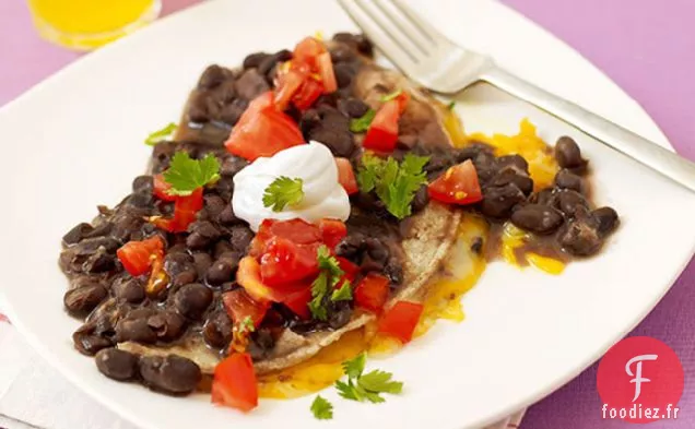 Quesadillas aux Haricots Noirs