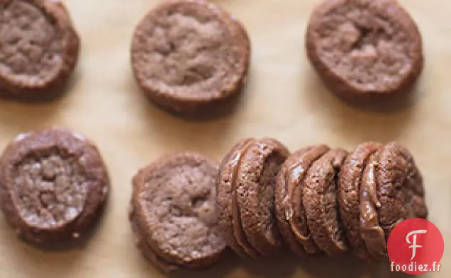 Mini Biscuits Sandwich Au Chocolat Au Lait