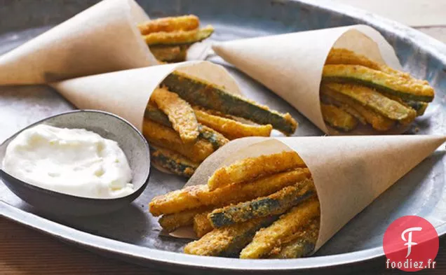 Frites de Courgettes avec Aïoli au Citron