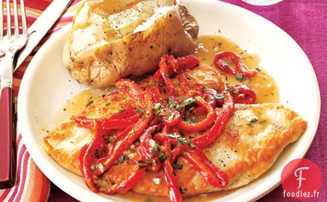 Poitrines de Poulet aux Poivrons