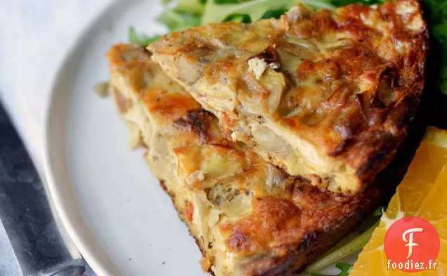 Cuisson à la Saucisse, Artichaut et Fromage de Chèvre