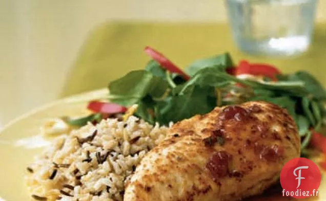 Poulet à la Sauce au Porto aux Canneberges