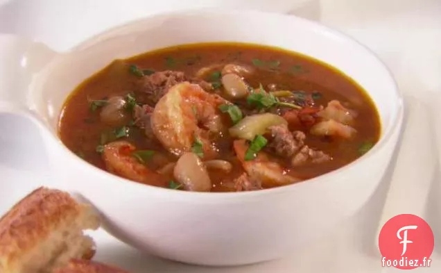 Cioppino de Crevettes et Saucisses
