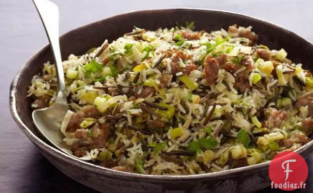 Riz Sauvage et Pilaf Basmati à la Saucisse