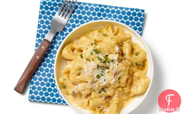 Tortellini À La Sauce Alfredo À La Citrouille