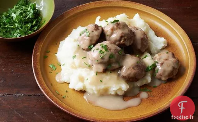 Boulettes de Viande Suédoises à la Dinde et aux Pommes