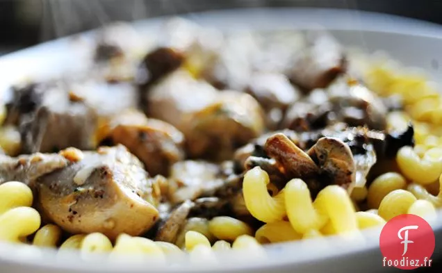 Poulet aux Champignons et Artichauts