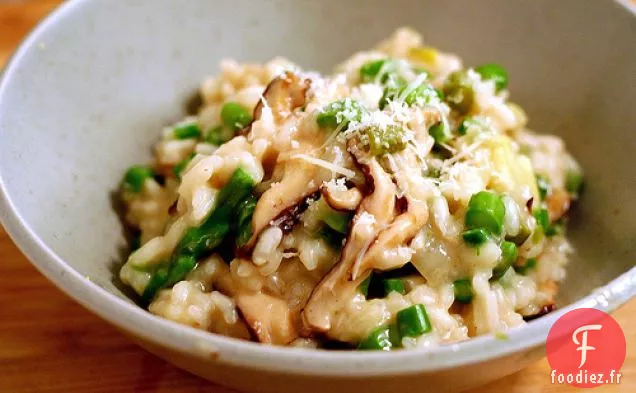 Risotto Aux Asperges, Artichauts Et Shiitakes
