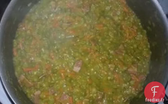 Soupe de Pois cassés au Romarin