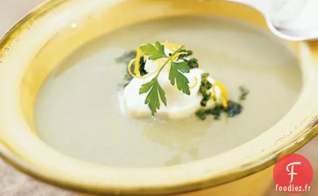 Bisque d'Artichaut au Persil - Gremolata au citron