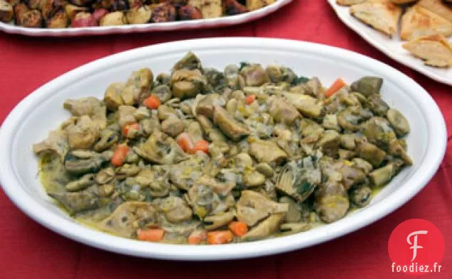 Aginares Me Koukia (artichauts Et Fèves)