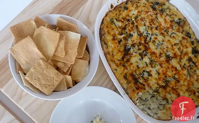 Trempette aux Épinards aux Artichauts