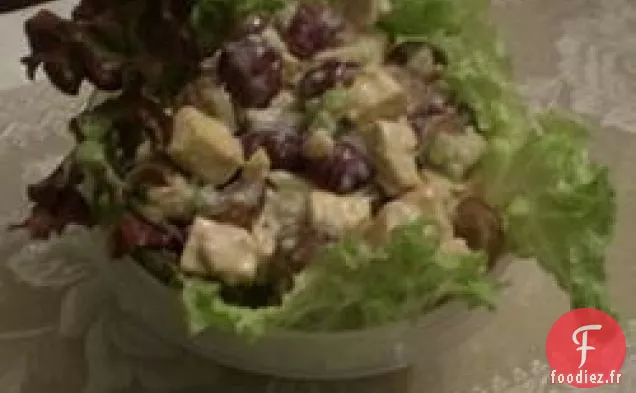 Salade de Tofu aux Fruits et Au Curry