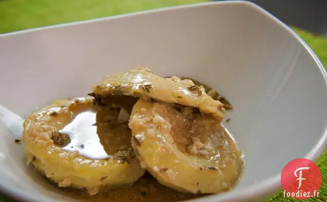 Coeurs D'Artichaut Braisés Au Citron