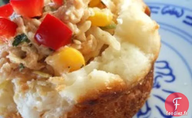 Tasses de Salade de Poulet Asiatique