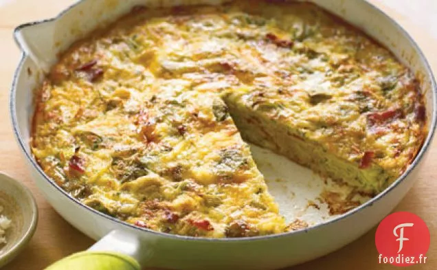 Artichaut, Poireau et Fontina Frittata