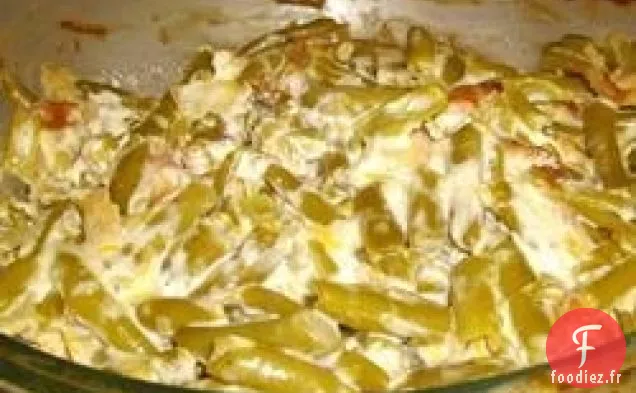 Haricots Verts au Fromage et Bacon