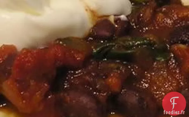 Burrito de Tomates Épinards et Haricots