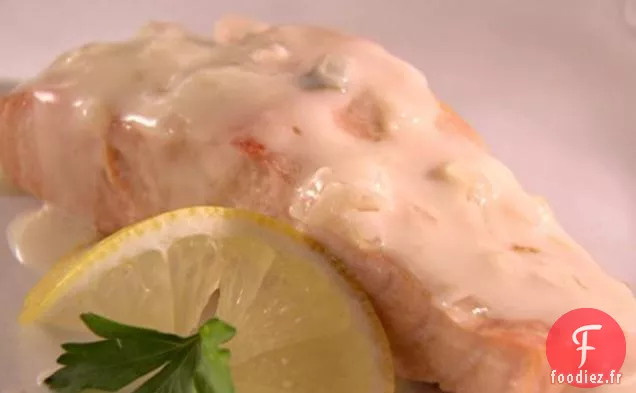 Saumon Poché Sauce Champagne