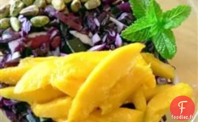 Salade de Chou Rouge Mangue Pistache