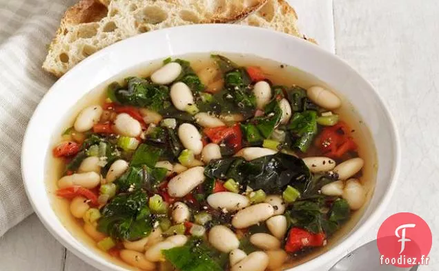 Soupe aux Haricots Blancs et aux Blettes