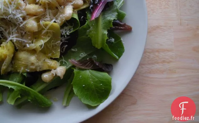 Salade de Haricots et Artichauts Marine