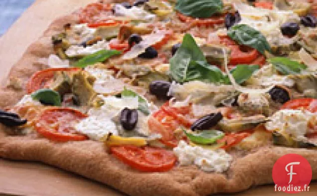 Pizza De blé Entier Aux Artichauts Et Au Pecorino