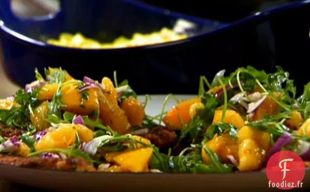 Escalopes de Poulet à l'Orange et à la Roquette